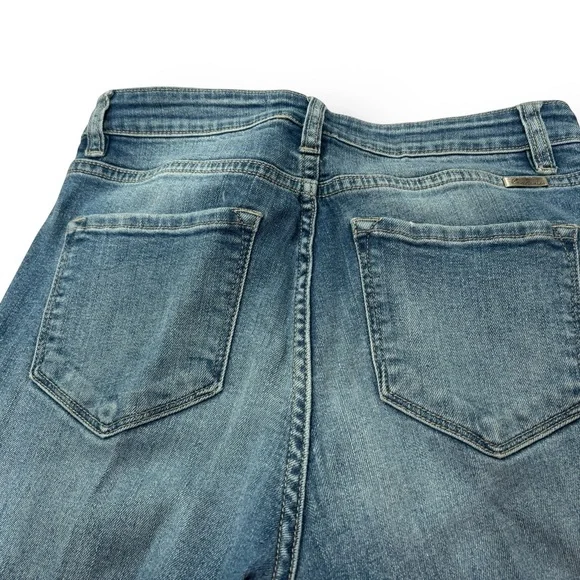 Stylish KanCan Size 28/9 Blue Cropped Frayed Hem Women Jeans - Picture 8 of 8